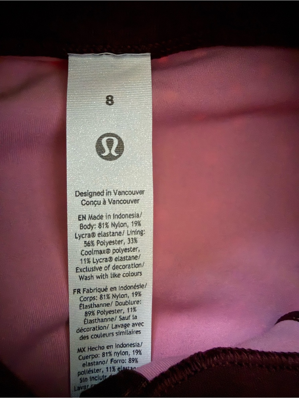 Lululemon Define Cropped Jacket *Nulu Heart Scatter Burgundy Bay 8 - Picture 2 of 3